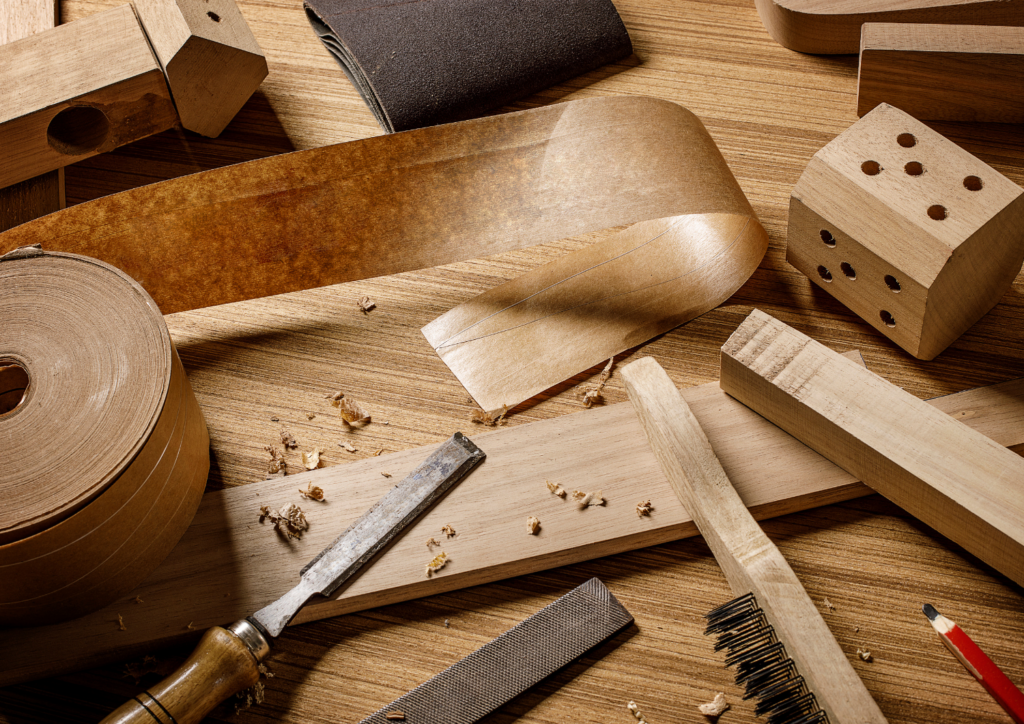 Herraminetas de madera para la creación de muebles a medida